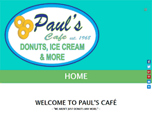 Tablet Screenshot of paulsdonuts.com